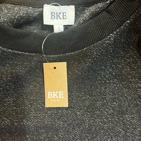 BKE French Terry Pullover cinch sides NWT - Picture 6 of 8